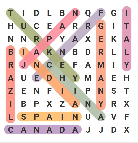 Word Search Game Preview